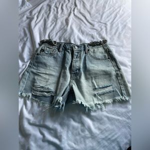 Boutique high rise jean shorts
